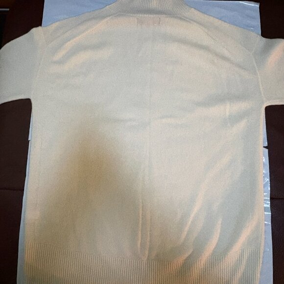 Banana Republic Cashmere Cream Mock neck Pullover Sweater Sz S NWT - Picture 8 of 11